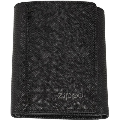 Zippo Мъжки портфейл Zippo Saffiano Tri-Fold - RFID защита, черен (2007075)