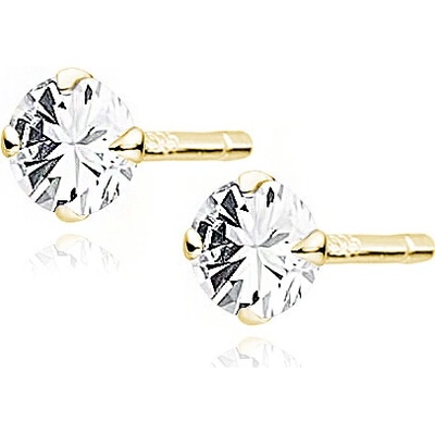 Olivie strieborné náušnice GOLD 7551