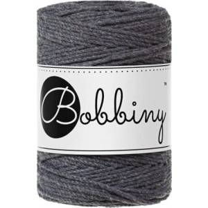 Bobbiny 3PLY Macramé Rope 1, 5 mm 100 m Charcoal юта (TD-E007)