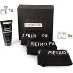 Pietro Filipi Мъжки подаръчен набор Набор от три - боксерки и дезодорант за интимни части Pietro Filipi Pietro Filipi | Cheren | МЪЖЕ | XXL