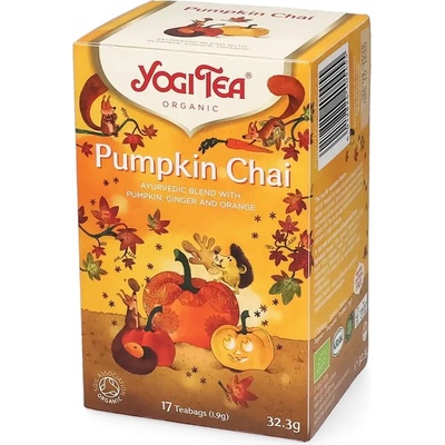 Yogi Tea Pumpkin Chai organic dýňový čaj se skořicí a pomerančem 17 x 2 g