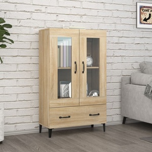 vidaXL Висок шкаф, сонома дъб, 70x31x115 см, инженерно дърво (812558)