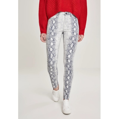 Urban Classics Дамски панталон в бяло Urban Classics Ladies Animal Stretch Twill Skinny PantsUB-TB2855-02049 - Бял, размер 28