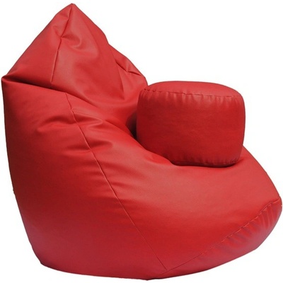 Jaks sedací vak XXXL + podnožka červený 120x100x75cm