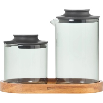 AdHoc Impact Каничка за мляко и захарница с подложка, 3 ел (AH-MZ08)