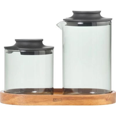 AdHoc Impact Каничка за мляко и захарница с подложка, 3 ел (AH-MZ08)