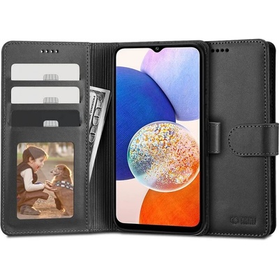 Tech-Protect Кожен Калъф с Джобове за Xiaomi Redmi Note 12S, Tech-Protect Wallet Book Case, Черен (9490713935033)