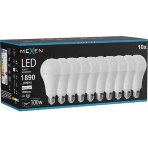 Mexen Nova 10x LED крушка E27, A70, 18W, Неутрална - 4000K, 1890 lm - L100-E27-1840-01x10 (L100-E27-1840-01x10)