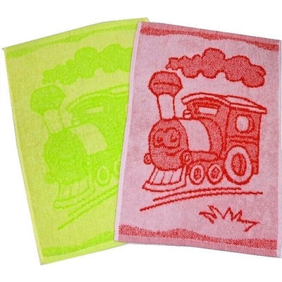 Profod Detský uterák Train green, 30 x 50 cm
