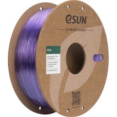eSUN PLA-Clear Translucent Light Purple - 1, 75 mm / 1000 g (PLA-Clear175T-QZ1P1)