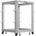 Lanberg Комуникационен шкаф, Lanberg open rack 19" 15U 600x600-1100 adjustable, grey (OR01-6115-S)