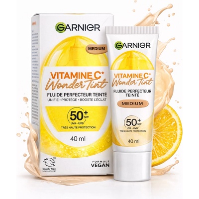 Garnier Vitamin C Wonder Tint ľahký tónovací fluid SPF 50+ Light 40 ml