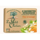 Le Petit Olivier extra jemné mydlo Pomarančový kvet 2 x 100 g