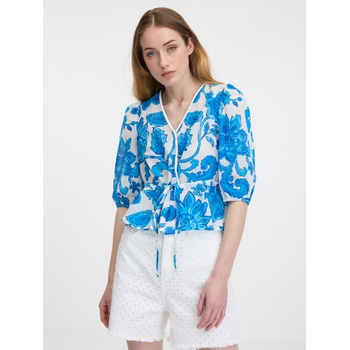 orsay Синя дамска блуза с десен ORSAY Orsay | Sin | ЖЕНИ | XS