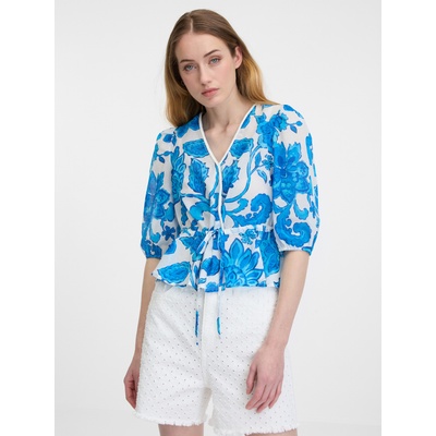 orsay Синя дамска блуза с десен ORSAY Orsay | Sin | ЖЕНИ | XS