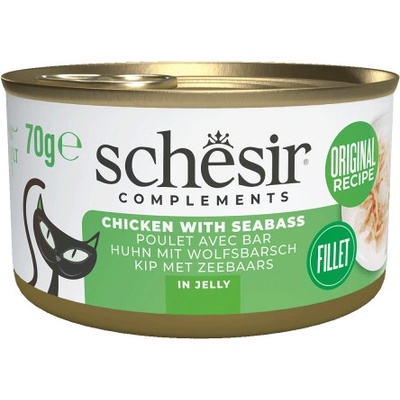Schesir Jelly cat kuracie s morským vlkom 70 g