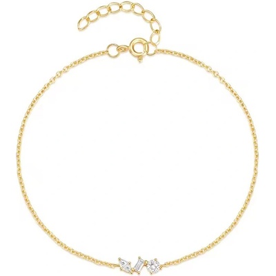 Olivie stříbrný náramek GOLD 9063