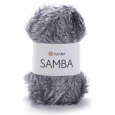 Pletací příze YarnArt SAMBA 3318 šedá, efektní, 150g/100m