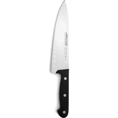 Arcos nôž Chef s okrajom Granton séria Universal Čierna 314 mm