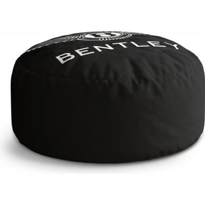 Sablio Taburet Circle Logo Bentley Černý: 40x50 cm