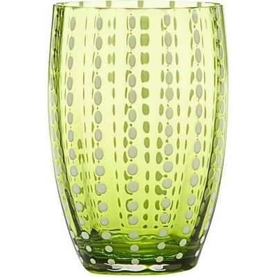 Zafferano PR00113 Pohár sklenený Perle zelené jablko 320 ml