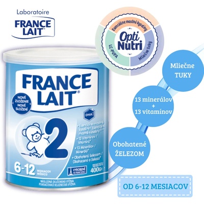 France Lait 2 2 x 400 g