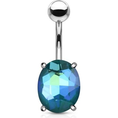 Šperky4U piercing do pupíku ovál WP01322-Q