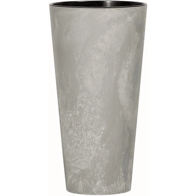 Prosperplast Květináč s vkladem TUBUS SLIM BETON EFFECT šedý 40 cm