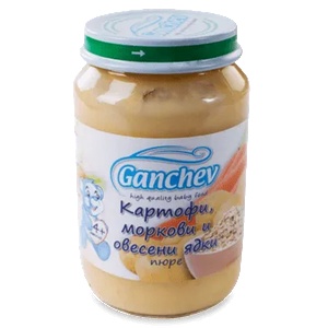 Ганчев пюре Картоф, морков и овесени ядки