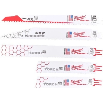 Milwaukee SAWZALL Sada pilových plátků 5ks 49222205