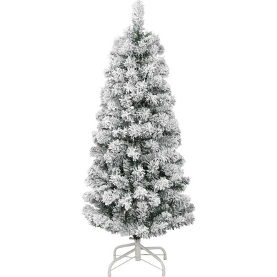 VidaXL Umelý závesný vianočný stromček, zasnežený, 120 cm