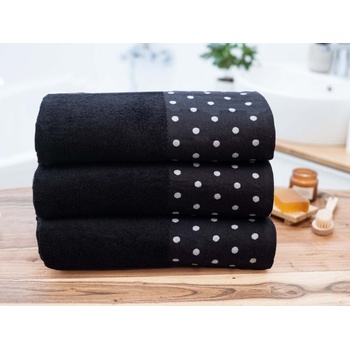 MKLozkoviny bambusová osuška Sofia 70 x 140 cm čierna