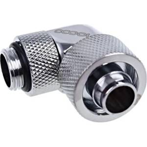 Alphacool Фитинг Alphacool Eiszapfen 90°, G1/4, 16/10 mm, сребрист (AC-1011166)