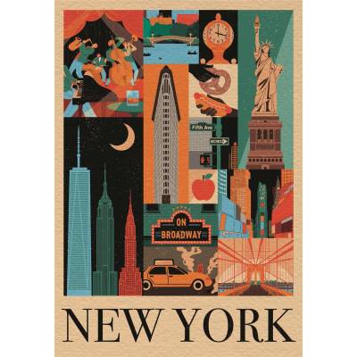 Clementoni - Puzzle Style in the City: New York - 1 000 piese