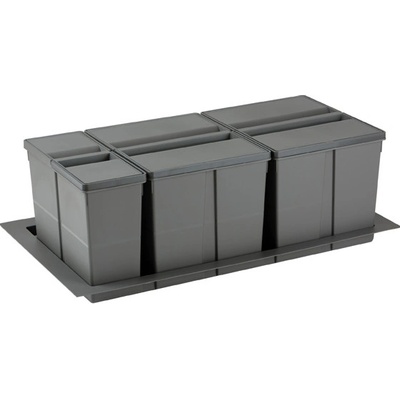 Gollinucci Odpadkový kôš do zásuvky SISTEMA 9XL 900 mm / Šedá