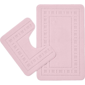 Catherine Lansfield Светлорозови килими за баня в комплект от 2 бр. WC 50x80 cm Armoni - Catherine Lansfield (BR/23890/W/BMPM/PK)