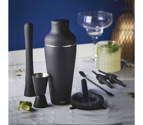 Barmanský set - matný černý