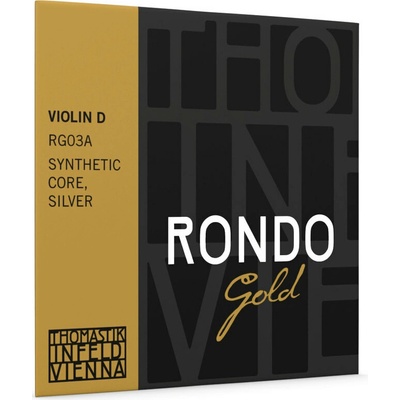 Thomastik-Infeld Struny pro housle Rondo GoldD-struny, synthetik core, silver plated RG03A 126973
