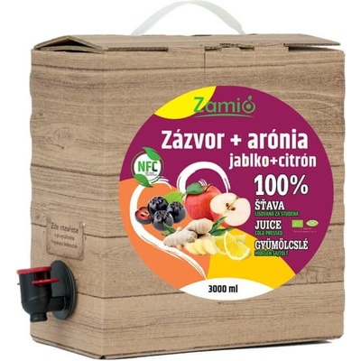 Zamio 100% ovocná šťava Zázvor Bio Arónia Citrón Jablko 3 l
