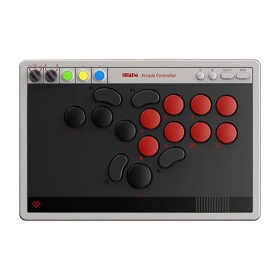 8BitDo Arcade Stick Безжичен контролер с всички бутони за Nintendo Switch / Switch 2 / PC RET00620 (RET00620)