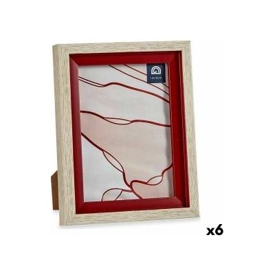 Gift Decor Рамка за снимки 17 x 2 x 21, 8 cm Кристал Червен Дървен Кафяв Пластмаса (6 броя)