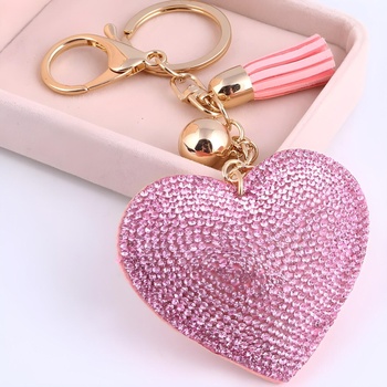 HARAHU Привесок Сърдечко - Розовa KP2763 (2763)