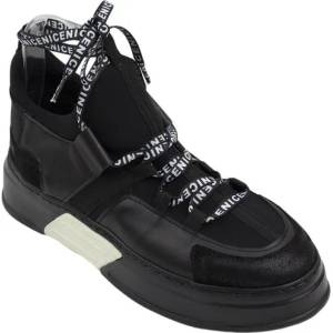 Български обувки Ежедневни дамски кецове с неопрен 3078black