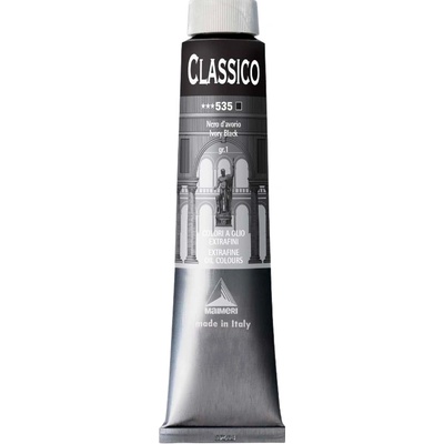 Maimeri classico olejové farby 535 ivory black 200 ml