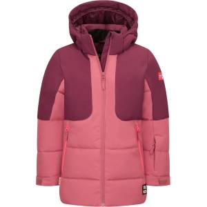 TROLLKIDS Детско ски яке Trollkids Girl's Rauland Jacket XT Ski jacket - Frozen Berry / Deep Ruby - размер 128 (EU) (703-7234-0117)