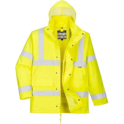 Portwest Bunda Traffic S468 4v1 Hi-Vis nepromokavá zateplená reflexní žltá