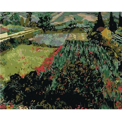 zuty Malování Podle Čísel Pole S Máky Vincent Van Gogh 80 x 100 Cm Plátno