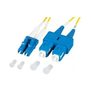 Conneu LC-UPC-SC-UPC, дуплекс, сингъл мод OS2, 3 мм армиран оптичен пач кабел & mdash; 10 метра (CNFJ-LCSCOS2DARMBLUE3mm-10)