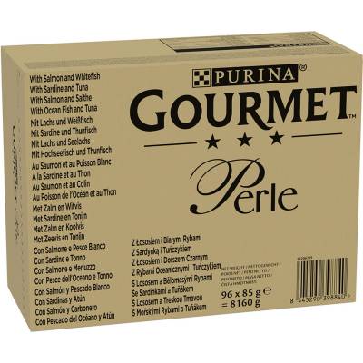 Gourmet Perle Mix rýb v omáčke 96 x 85 g