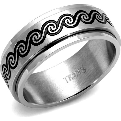 Šperky4U Pánský ocelový prsten TRIBAL OPR1941